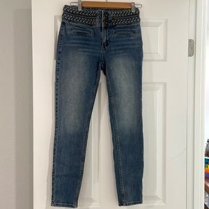Free People Braided waist skinny jeans